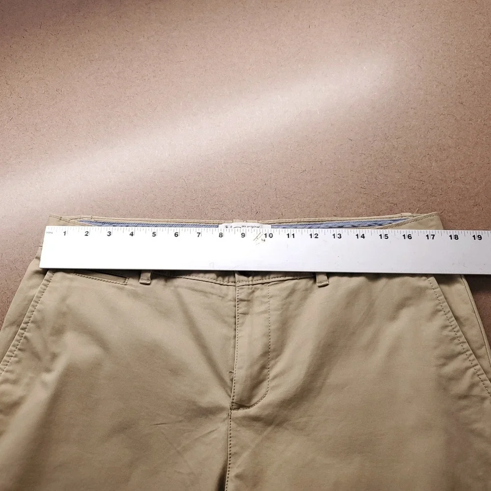 Original Penguin Straight Chino Pants Mens 34x32 Tan Stretch Casual Work Preppy